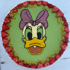 Tort cu fistic, căpșune și cremă de vanilie Daisy Duck - Colecția pentru copii
