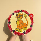 Tort Cheesecake cu Zmeura Lion King - Colecția pentru copii