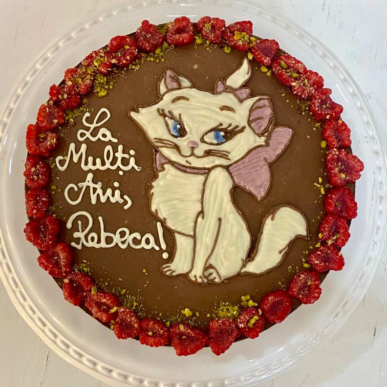 Tort cu zmeură și ciocolată (sau pudră de roșcove) - Colecția pentru copii