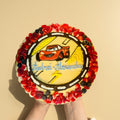 Tort Cheesecake cu fructe de padure, Fulger McQueen Cars - Colecția pentru copii