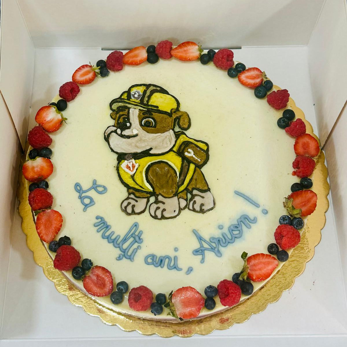 Tort Cheesecake cu Capsune Paw Patrol - Colecția pentru copii