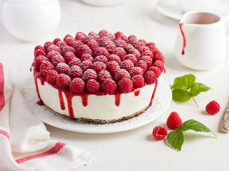Tort cheesecake cu zmeura