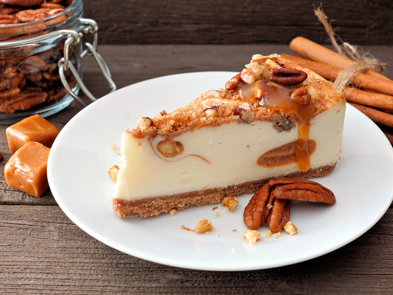 Tort cheesecake cu caramel sarat